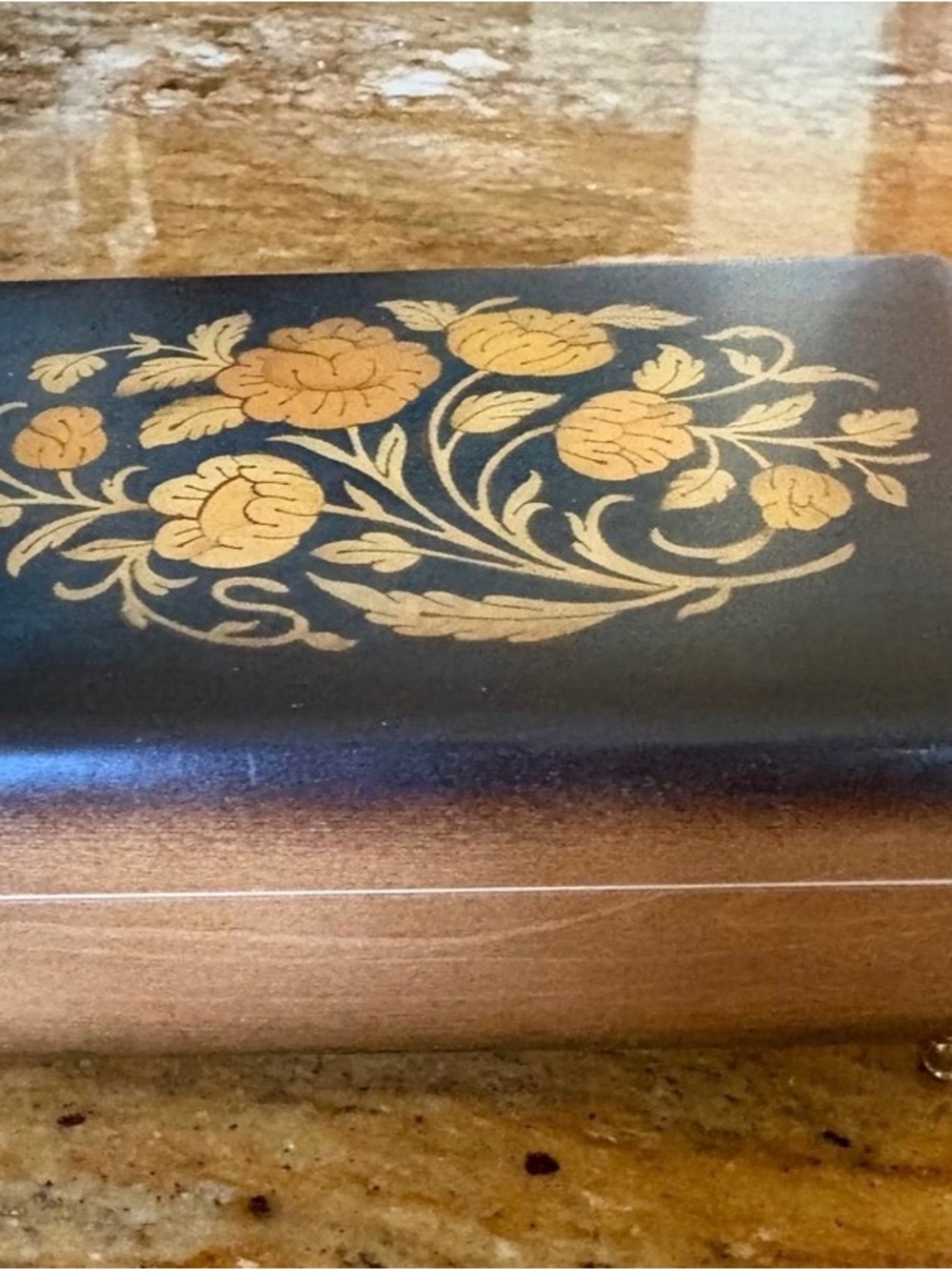 Vintage Wooden Bohme Music Jewelry Box